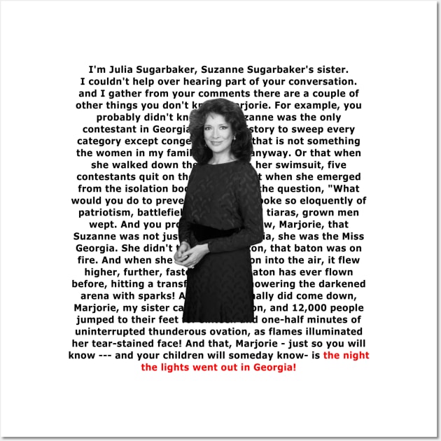 julia sugarbaker rant Wall Art by aluap1006